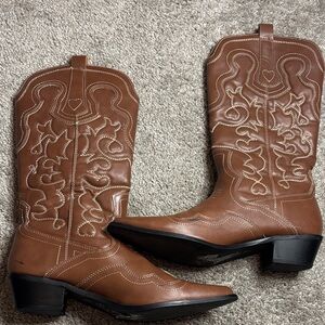 Brown Western Cowboy Boots